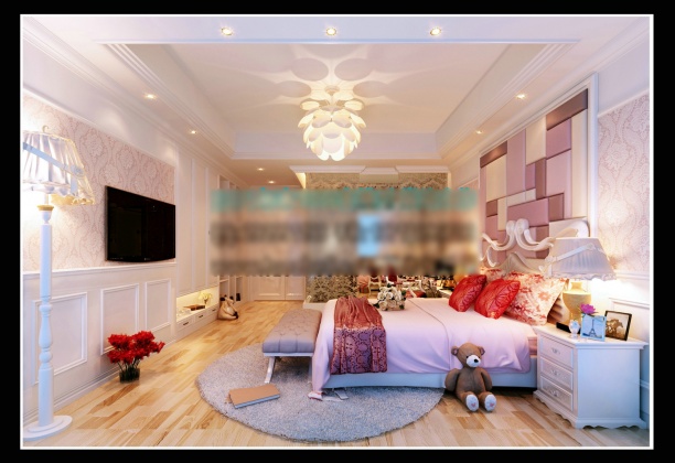 女生卧室3d模型下载