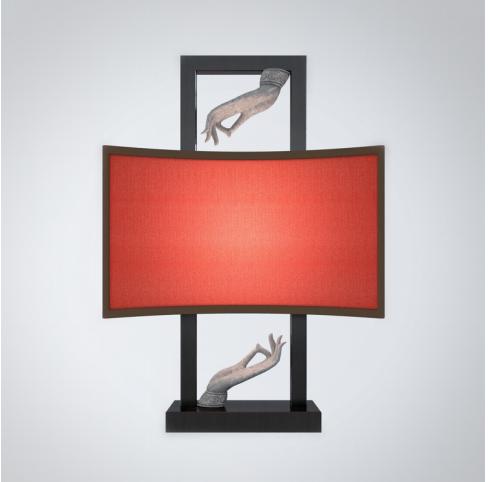 中式红色台灯3d模型下载