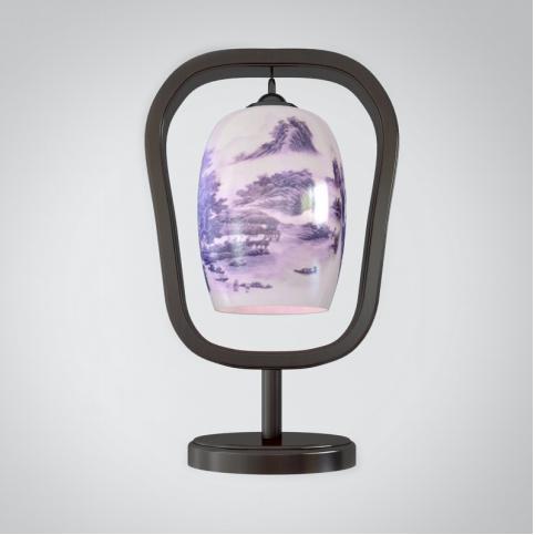 中式台灯3d模型下载