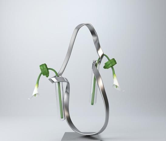 超现代花艺摆件3d模型下载