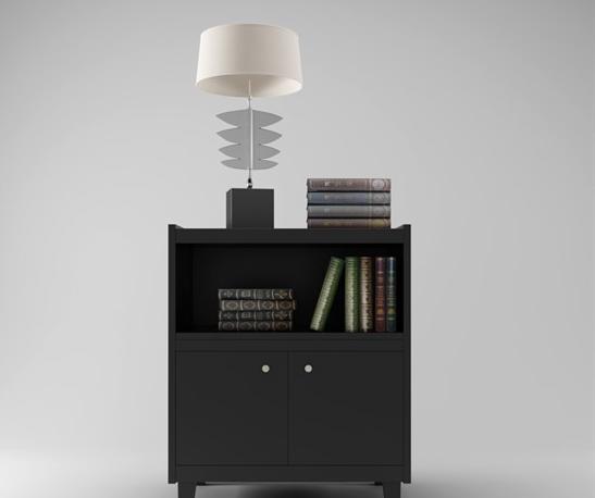 黑色边几 3d模型下载