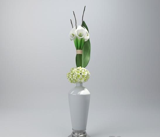简欧花艺3d模型下载