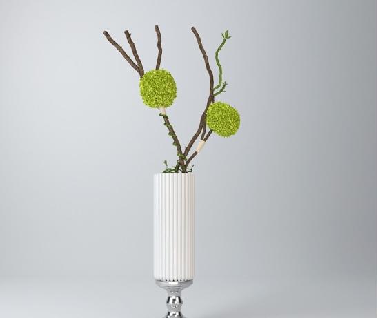简欧插花摆件3d模型下载