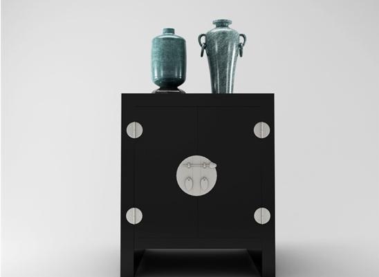 中式边几 3d模型下载