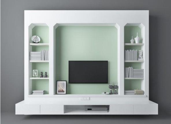 简约风格电视柜3d模型下载