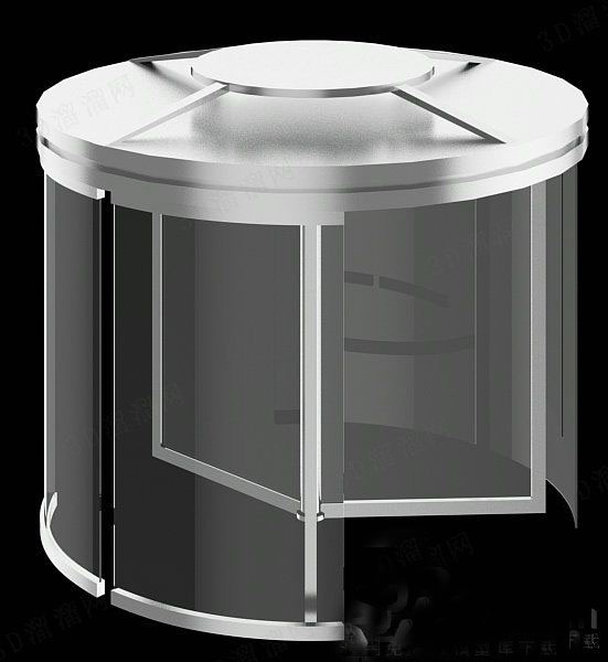 玻璃门3d模型下载