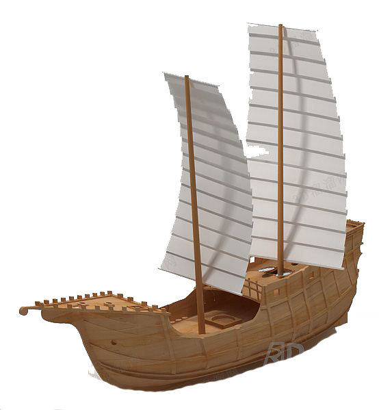 帆船3d模型下载
