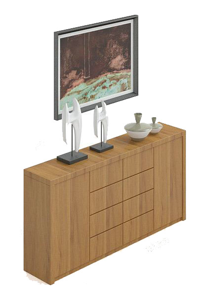 现代玄关厅柜3d模型下载