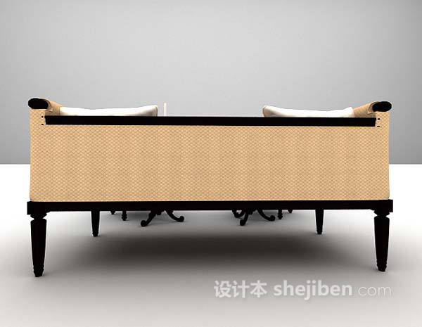 休闲桌椅组合3d模型下载