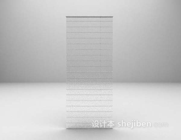 遮光帘3d模型下载