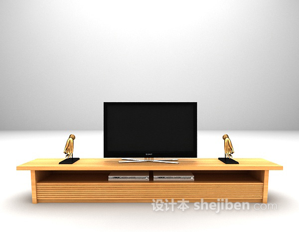 木质电视柜max大全3d模型下载