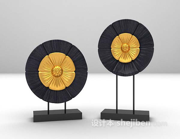 黑色摆设品免费3d模型下载