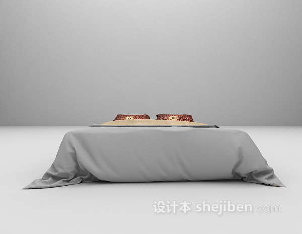 灰色床推荐3d模型下载