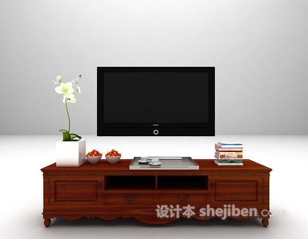 现代风格电视柜推荐3d模型下载