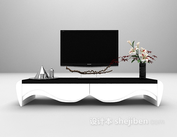 东南亚电视柜大全3d模型下载