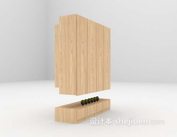 木质橱柜3d模型下载