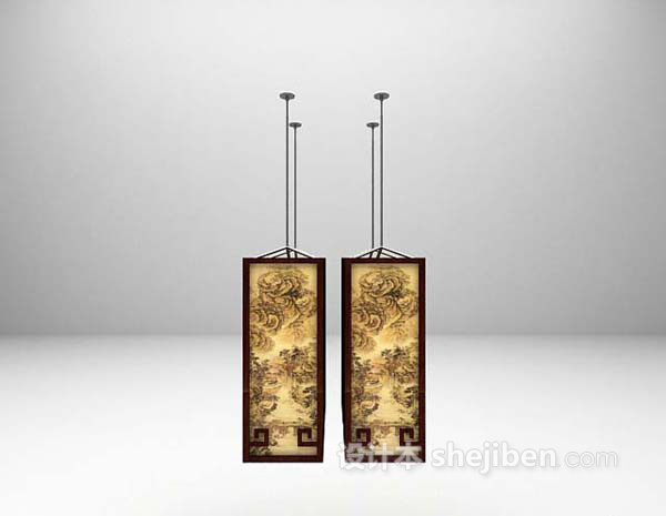 吊灯组合3d模型下载