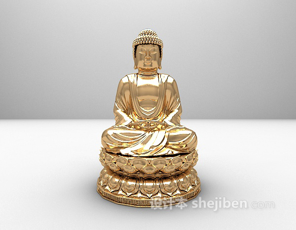 佛摆件3d模型下载