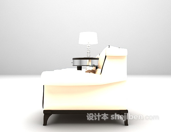 欧式双人沙发3d模型下载
