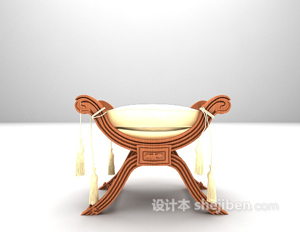 欧式家居椅3d模型下载