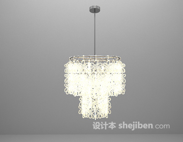 花式吊灯3d模型下载