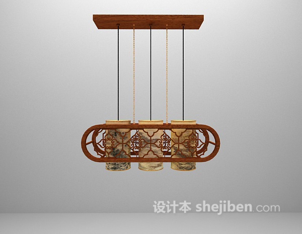吊灯3d模型下载