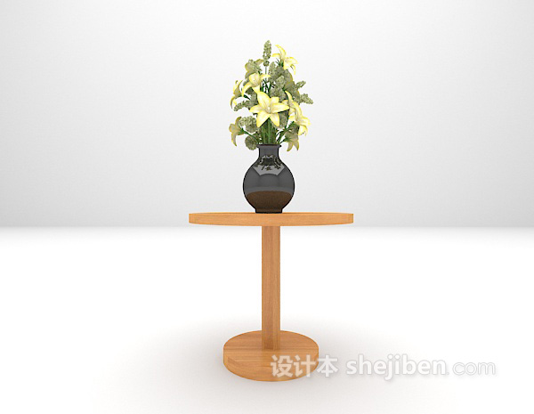 现代茶几3d模型下载