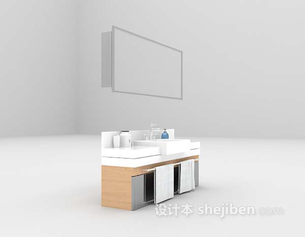 洗面池3d模型下载
