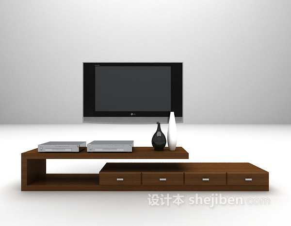 木质电视柜大全3d模型下载