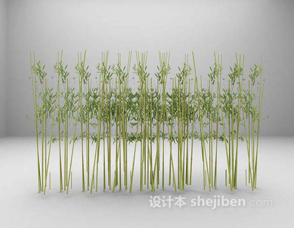 竹栅栏3d模型下载