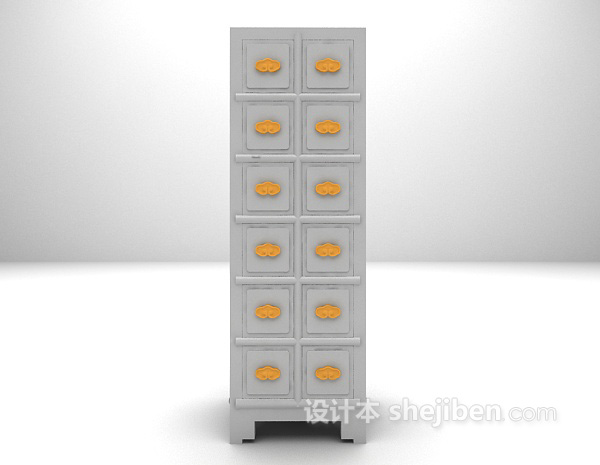 储物柜3d模型下载