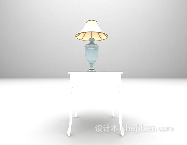 白色装饰架3d模型下载