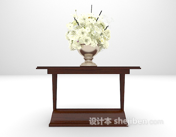 棕色装饰架免费3d模型下载