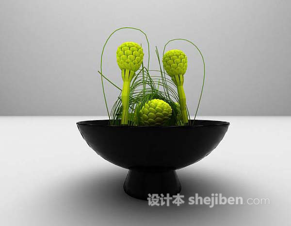 室内花艺摆饰品3d模型下载