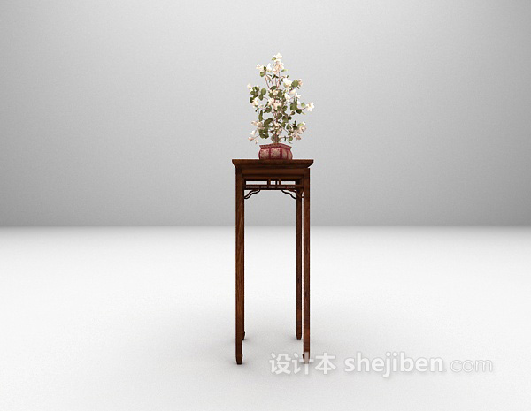 盆栽摆架3d模型下载