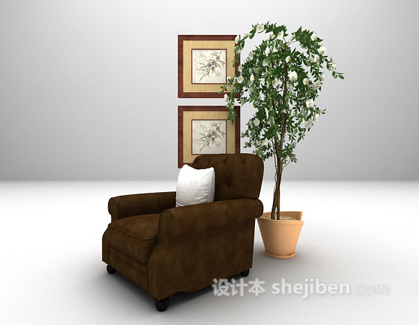 皮质沙发推荐3d模型下载