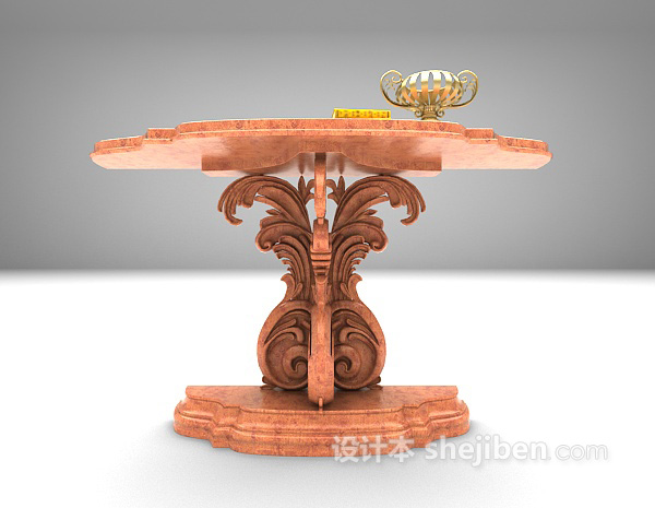 欧式灰色装饰架3d模型下载