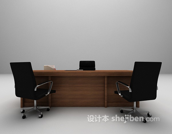 办公桌3d模型下载