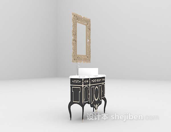 欧式洗面盆推荐3d模型下载