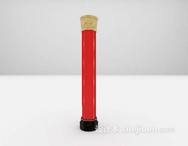 欧式柱子3d模型下载