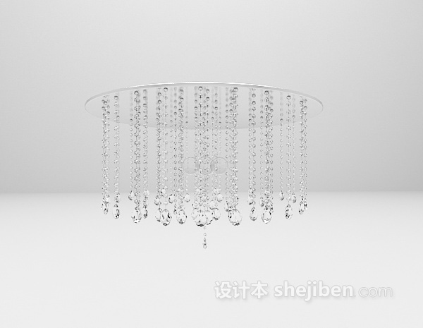 玻璃水晶吊灯3d模型下载