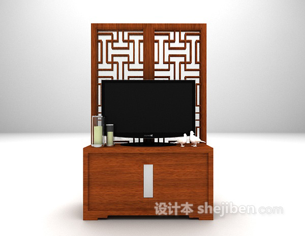 电视柜3d模型下载