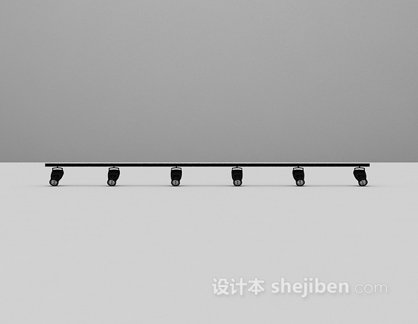 现代风格射灯3d模型下载