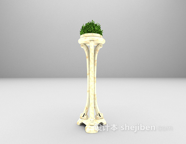 花卉装饰架3d模型下载