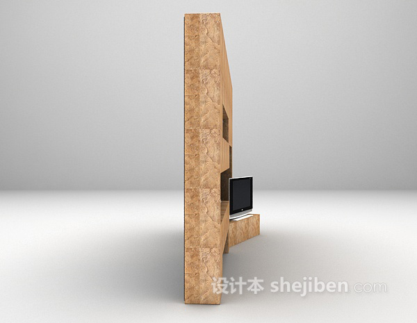 现代风格电视墙大全3d模型下载