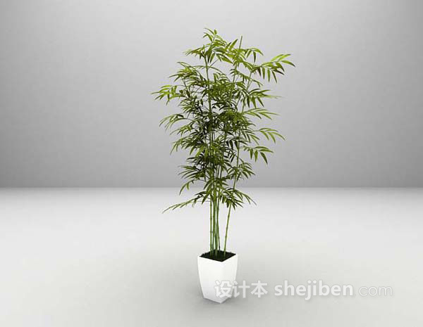 室内竹装饰3d模型下载