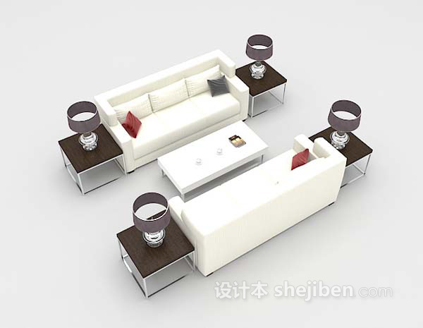 组合沙发3d模型下载