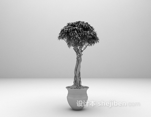 绿色盆栽大全3d模型下载