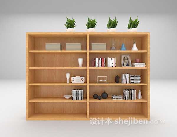 书柜推荐3d模型下载