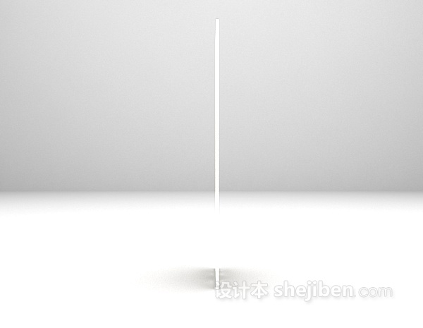 白色屏风3d模型下载